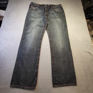 Gold Label Jeans Mens 38X32 Baggy Straight Leg Skater Denim 90s Y2K Urban